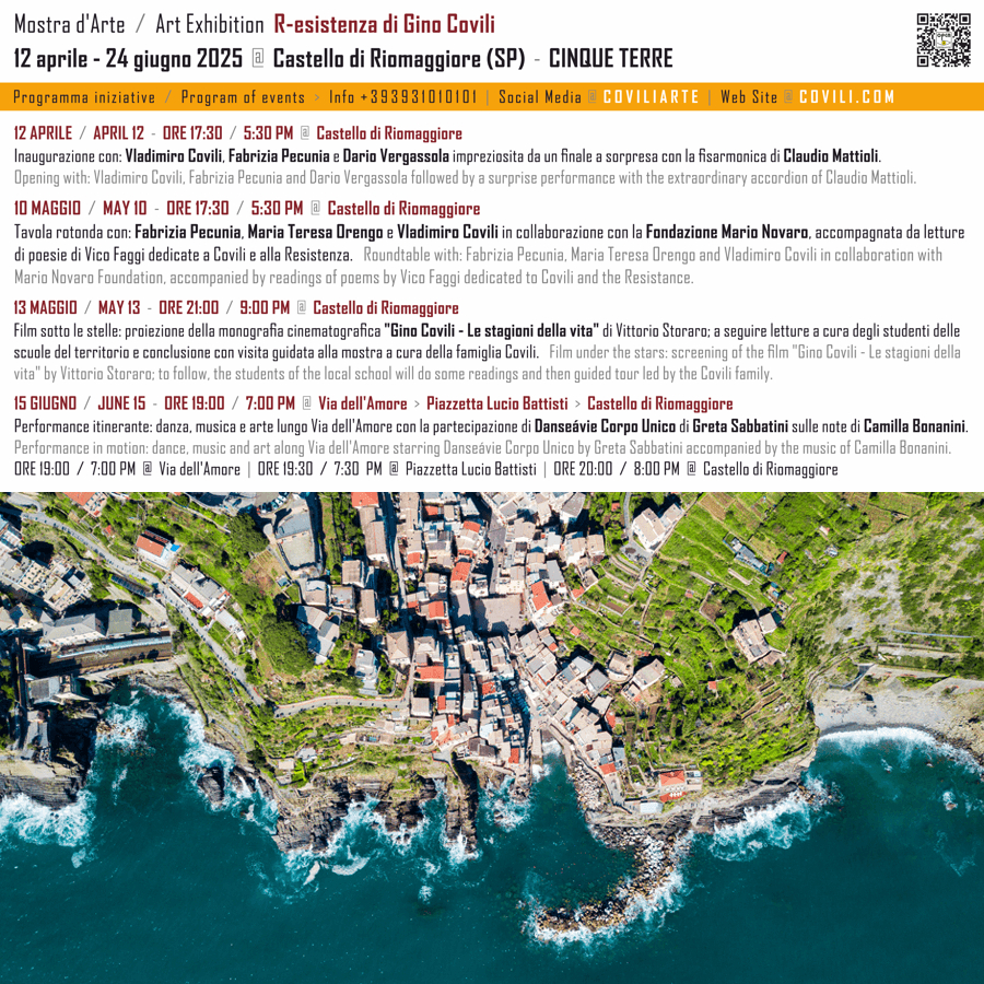 R-ESISTENZA DI GINO COVILI | Programma Iniziative a Riomaggiore